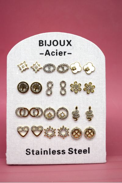 LOT DE 12 BOUCLES...