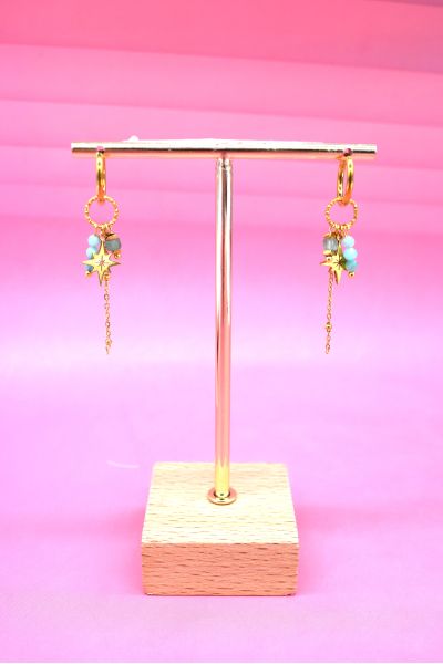 BOUCLES D'OREILLES EN ACIER...