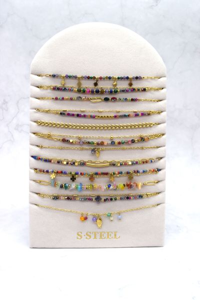 LOT DE 12 COLLIER EN ACIER...