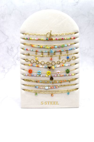 LOT DE 12 COLLIERS EN ACIER...