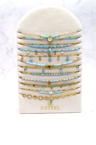 LOT DE 12 COLLIERS EN ACIER...