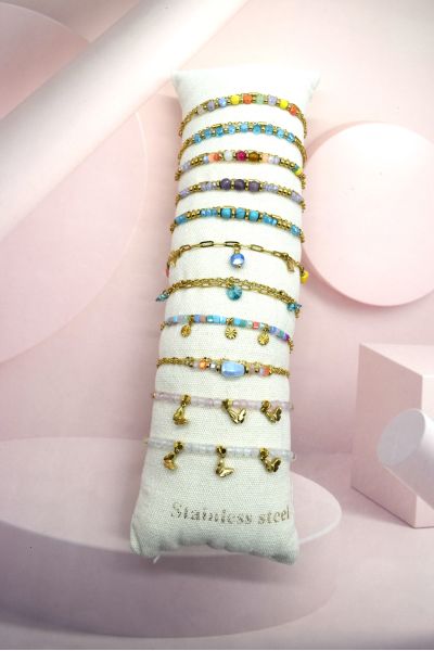 LOT DE 12 BRACELETS EN...