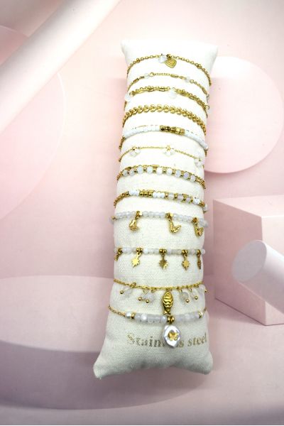 LOT DE 12 BRACELETS EN...