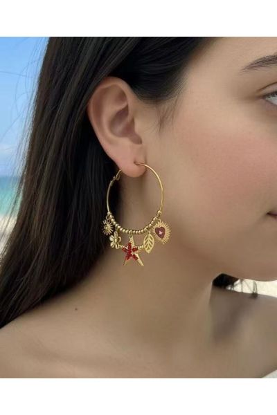 BOUCLES D'OREILLES EN ACIER...