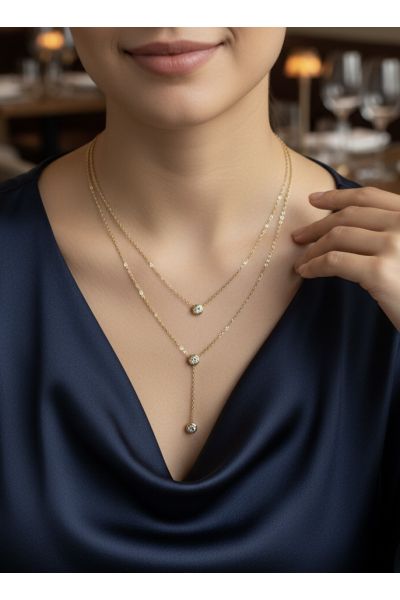 COLLIER "Y" EN ACIER...