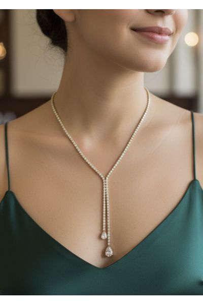 COLLIER "Y" EN ACIER...