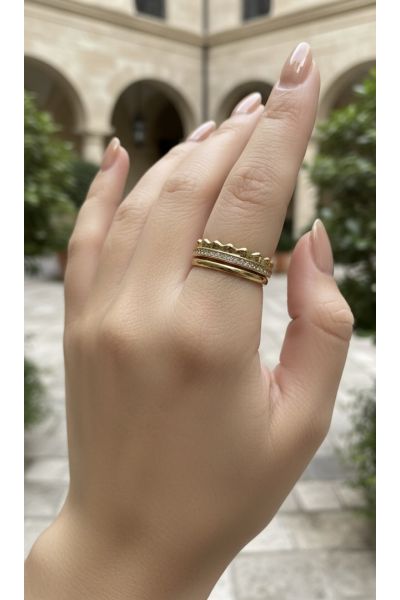 BAGUE AJUSTABLE EN ACIER...