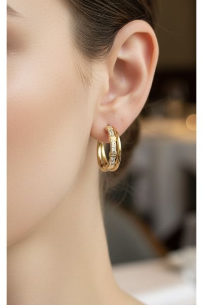 BOUCLES D'OREILLES EN ACIER...