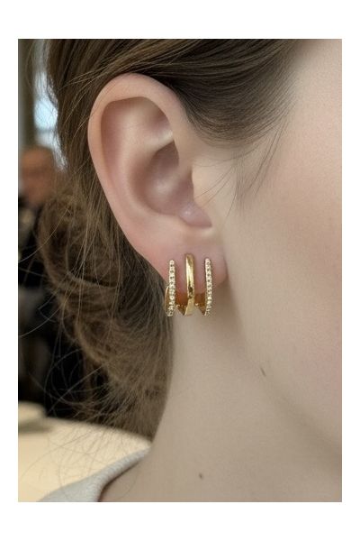 BOUCLES D'OREILLES EN ACIER...
