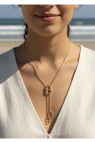 COLLIER "Y" EN ACIER...