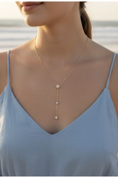 COLLIER "Y" EN ACIER...