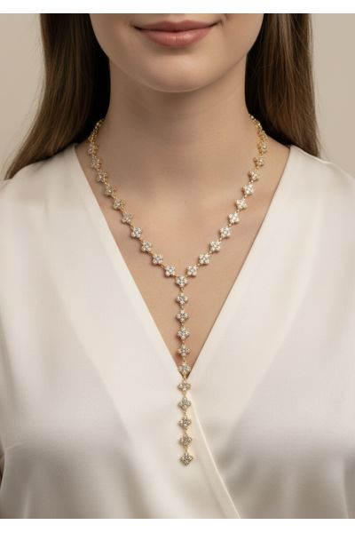 COLLIER "Y"EN ACIER INOXYDABLE