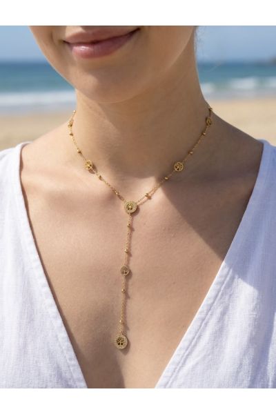 COLLIER "Y" EN ACIER...