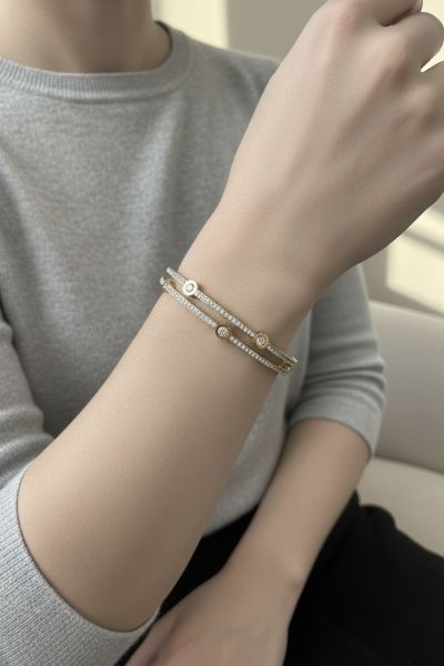 BRACELET JONC EN ACIER...