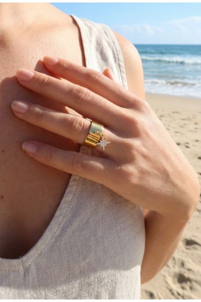 BAGUE AJUSTABLE EN ACIER...