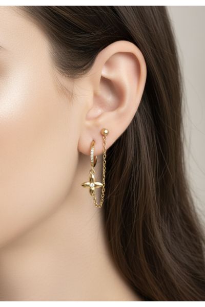 BOUCLES D'OREILLES EN ACIER...