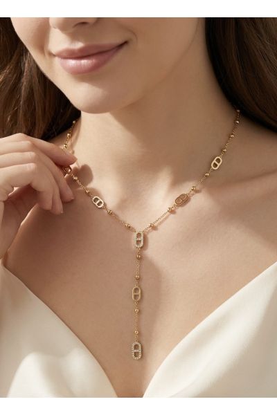 COLLIER "Y" EN ACIER...