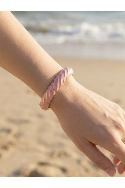 BRACELET JONC A RAYURE